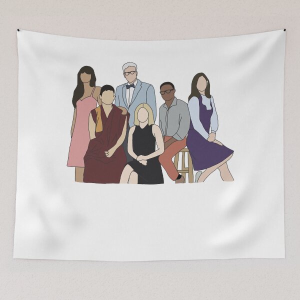 Item preview, The Good Place Near Each Other cast illustration designed and sold by GoodPlaceVuong.
