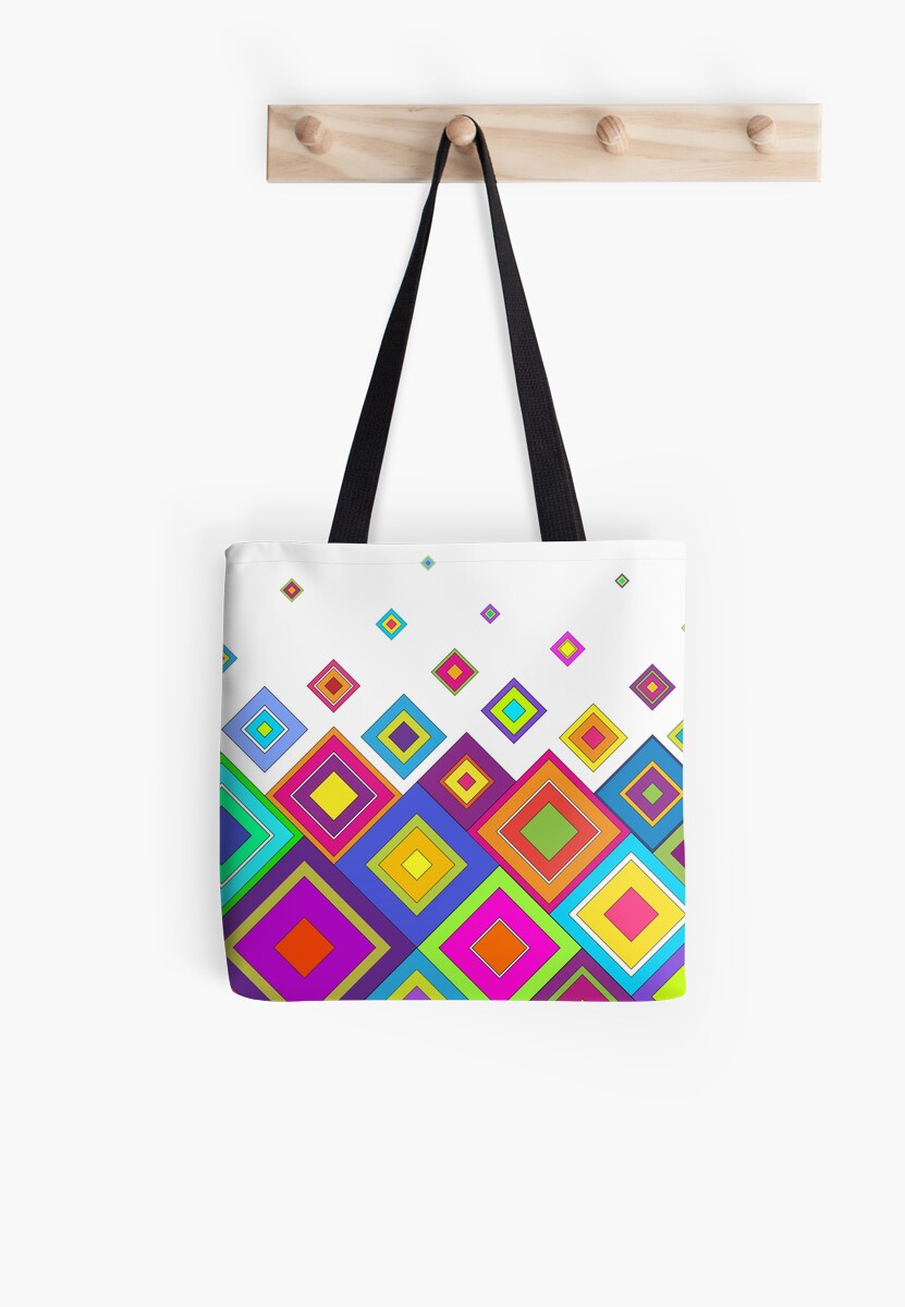 "ModernRetro Diamonds" Tote Bags by Susan Sowers Redbubble