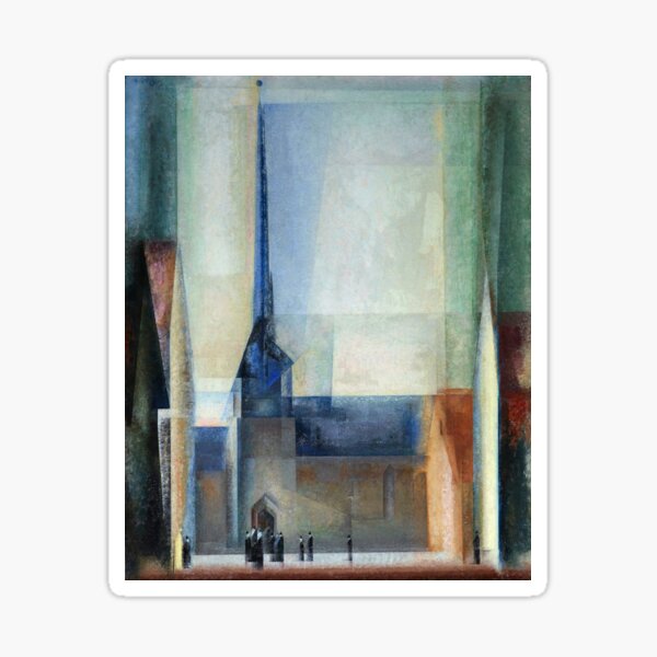 Gelmeroda IX (1926) by Lyonel Feininger Sticker