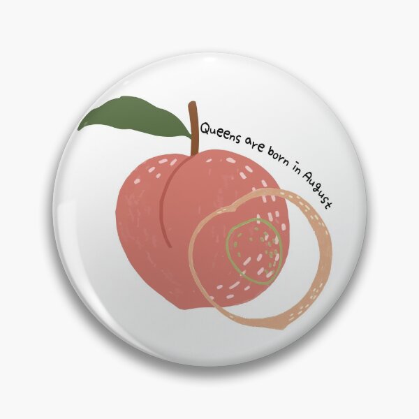 Item preview, Queens are born in august pastel peach designed and sold by Queengood.