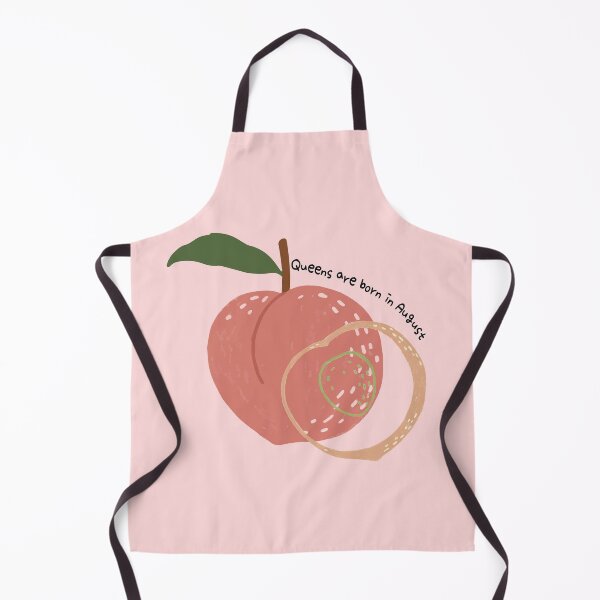 Item preview, Queens are born in august pastel peach designed and sold by Queengood.