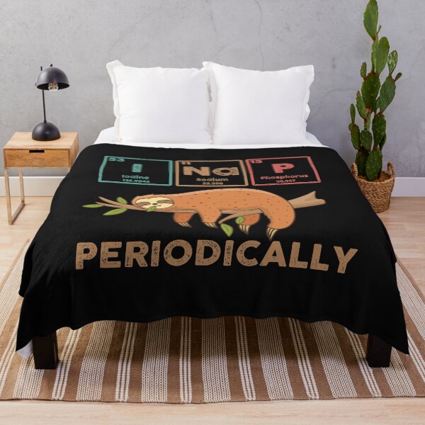 Item preview, Sleeping Sloth I Nap Periodically Funny Science Chemistry Elements Pun Humor Gift Vintage  designed and sold by alenaz.