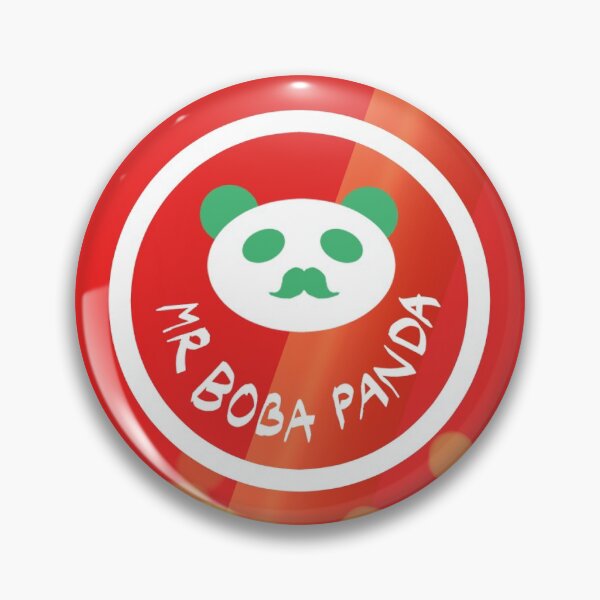 Item preview, Kawaii Red Milk Tea Boba Mr Moustache Panda (Bubbletea) designed and sold by MsBellSnow.