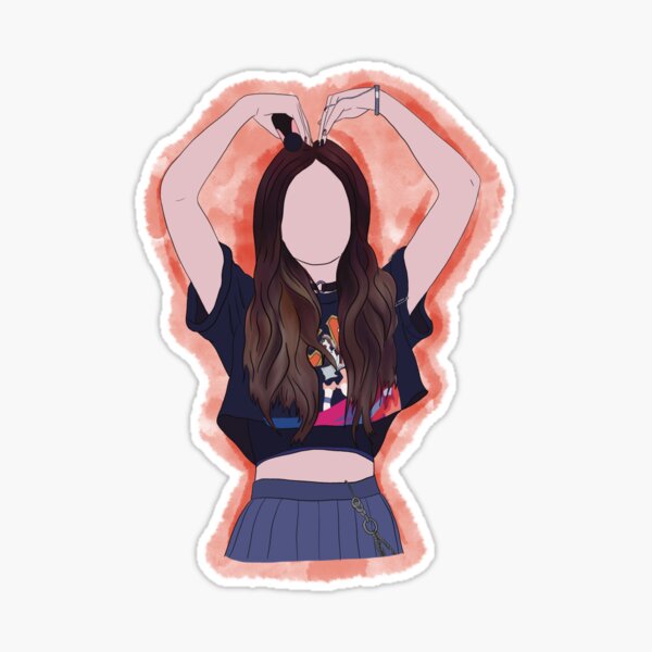 BLACKPINK JENNIE VINYL MAKE UP STICKER-