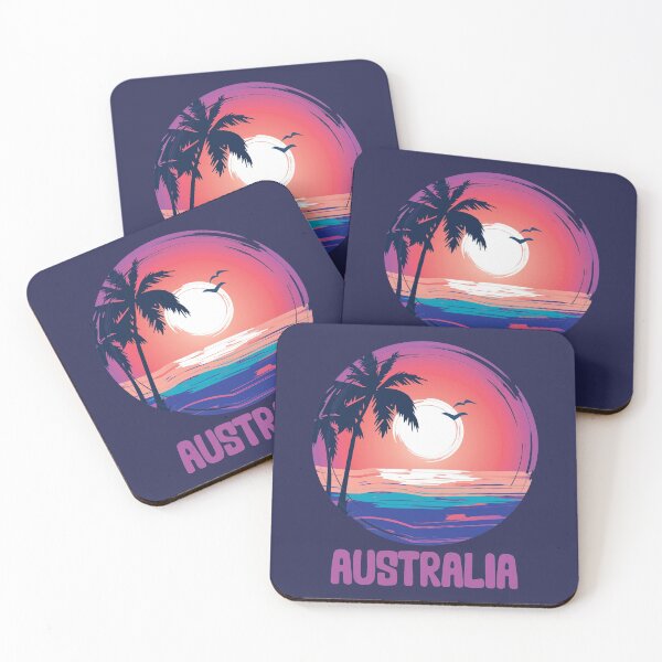 Item preview, Australia beach sunset Retro  designed and sold by charaf19.
