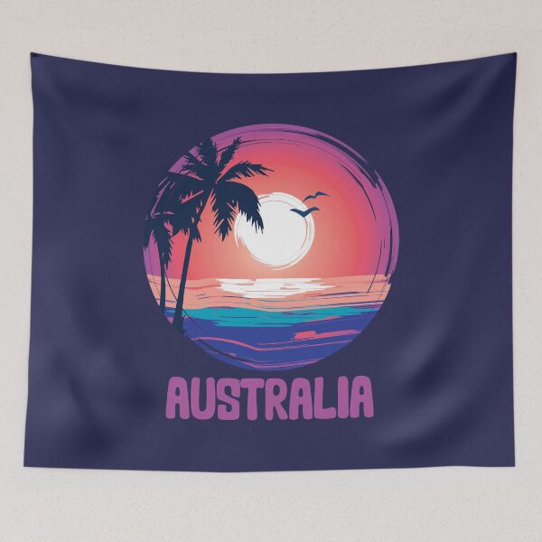 Item preview, Australia beach sunset Retro  designed and sold by charaf19.