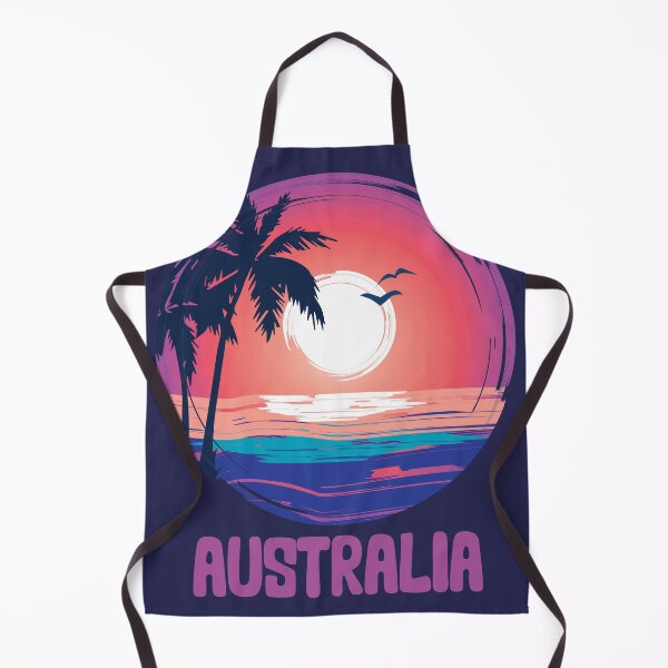 Item preview, Australia beach sunset Retro designed and sold by charaf19.