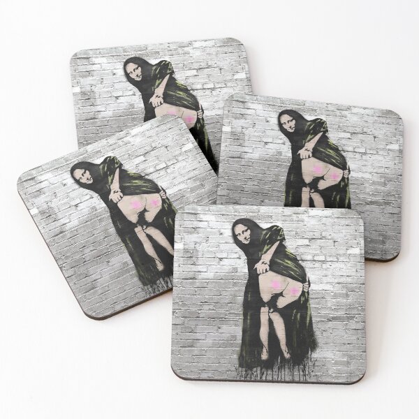 Item preview, Mona Lisa Kiss My Ass designed and sold by WE-ARE-BANKSY.