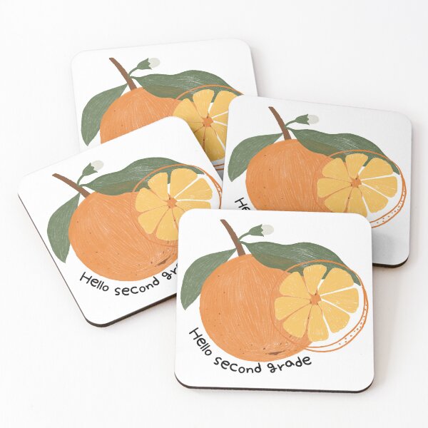 Item preview, hello second grade  orange fruit designed and sold by Queengood.