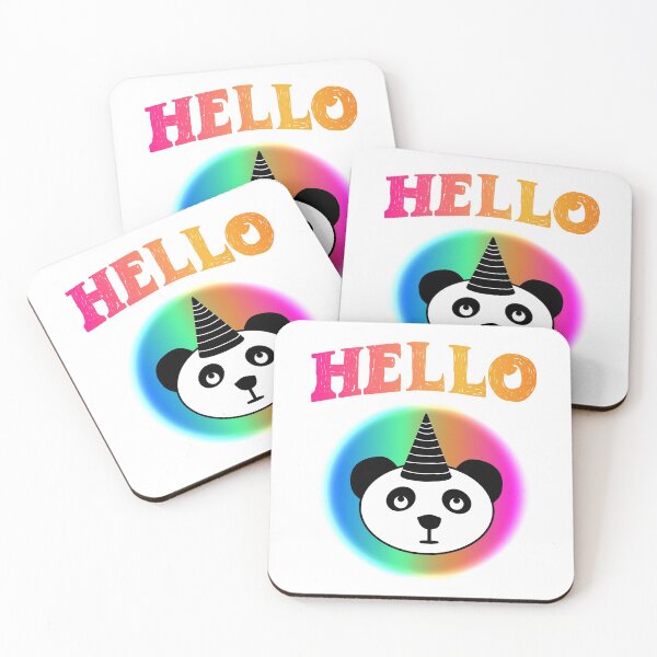 Item preview, Hello Pandacorn cute panda unicorn designed and sold by Tanya Mihe.