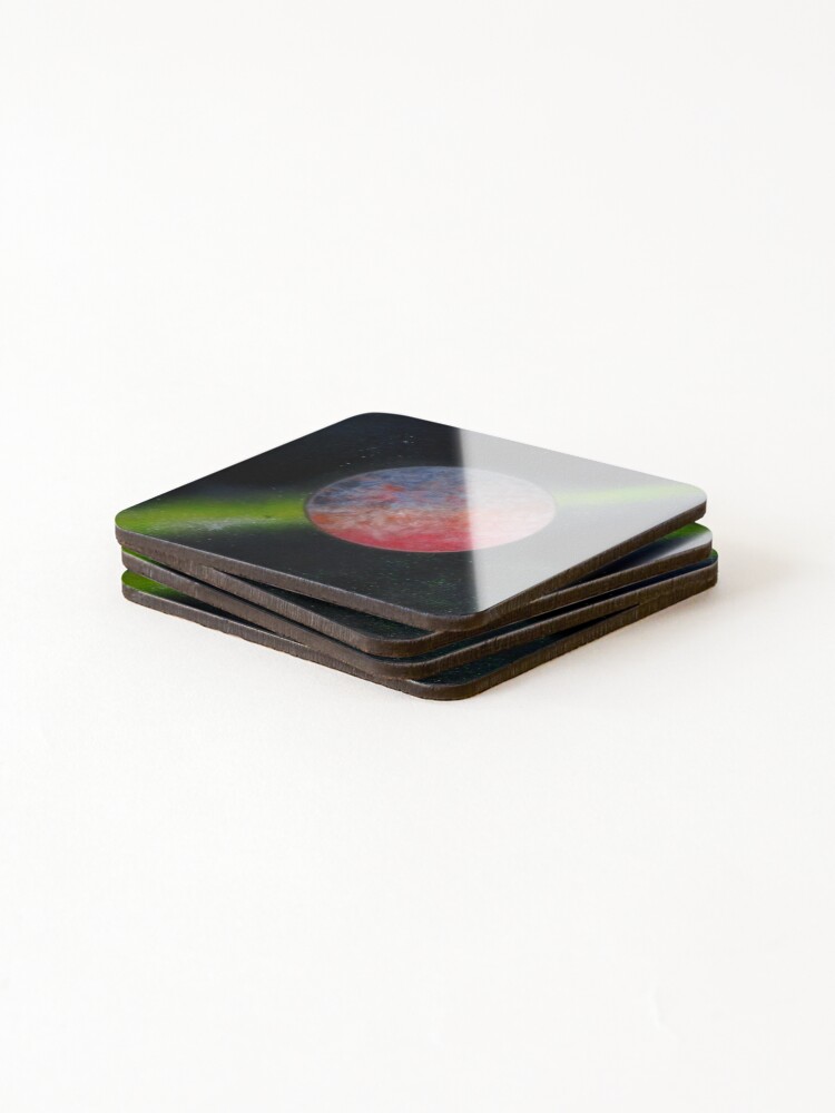 Thumbnail 4 of 5, Coasters (Set of 4), Green Surfer designed and sold by RMSartZ.