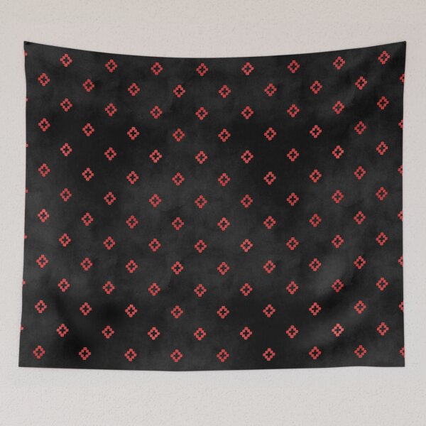 Item preview, Red and black pixel pattern designed and sold by Davestre.