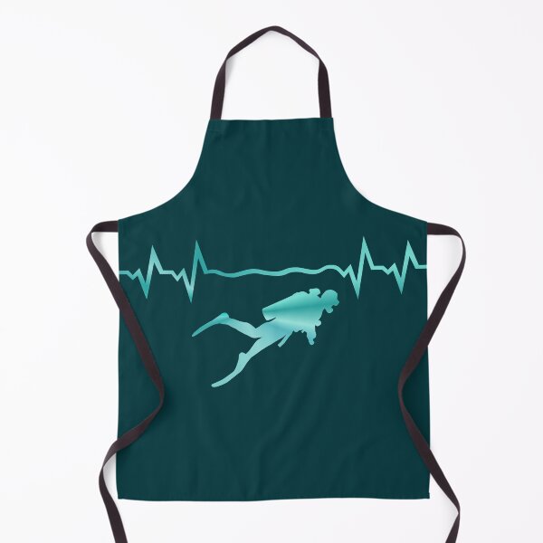 Item preview, Diver heartbeat, underwater, scuba diving designed and sold by claudiasartwork.