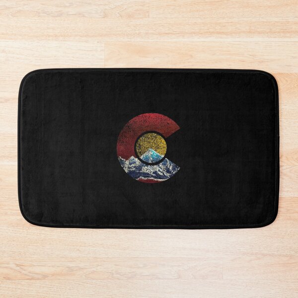 Item preview, Colorado With Flag Inspired Mountain Scene designed and sold by stagnittae.