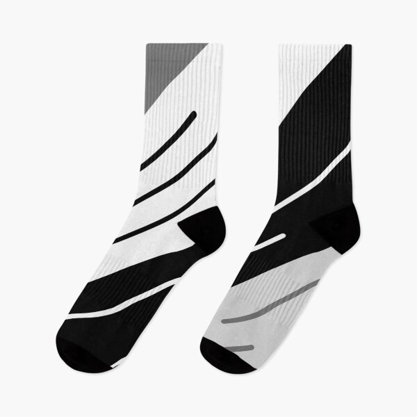 Aperçu de l'œuvre conception de rayures diagonales (noir blanc gris) créée et vendue par Seatzy.
