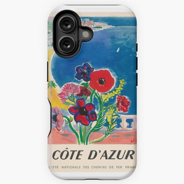 1947 Cote d'Azur French Riviera Vintage World Travel Poster iPhone Tough Case