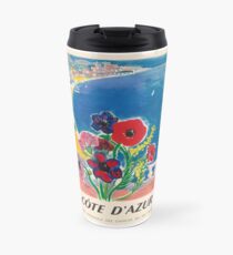 Taza de viaje 1947 Cote d'Azur Costa Azul Vintage World Travel Poster