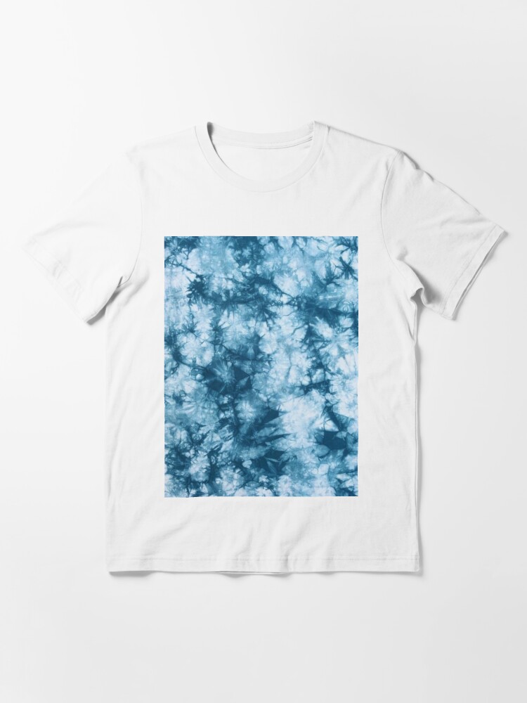 Blue and White Tie Dye Unisex Essential T-Shirt