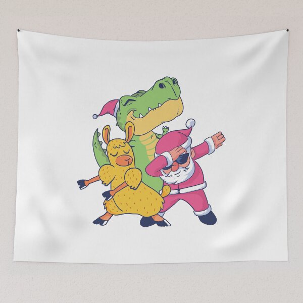 Item preview, Santa Claus Dinosaur Lamma Alpaca Dabbing , Happy Christmas  designed and sold by TRIBExSPACE.