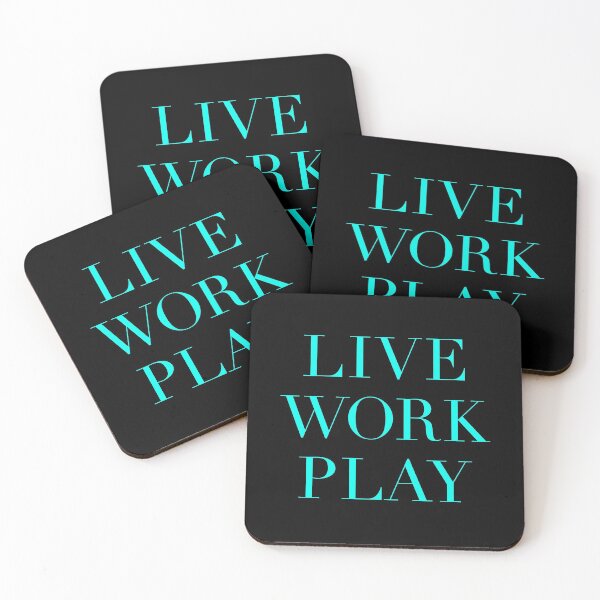 Item preview, Live, work, play v.3 designed and sold by x1brett.