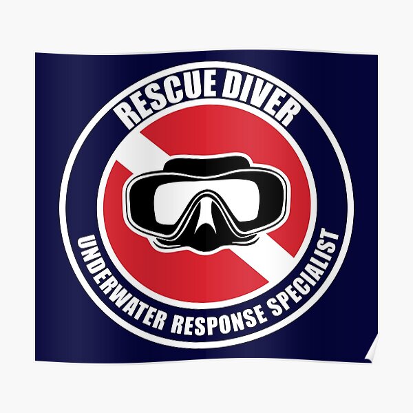 Rescue Diver Gift Poster
