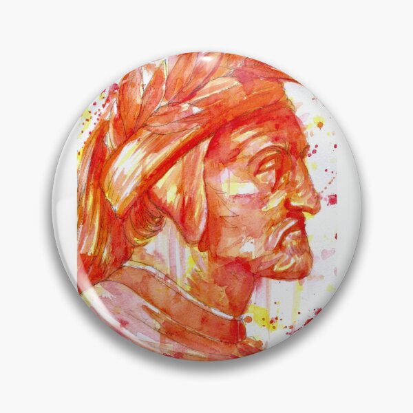 Item preview, DANTE ALIGHIERI - after RAPHAEL - watercolor portrait designed and sold by lautir.
