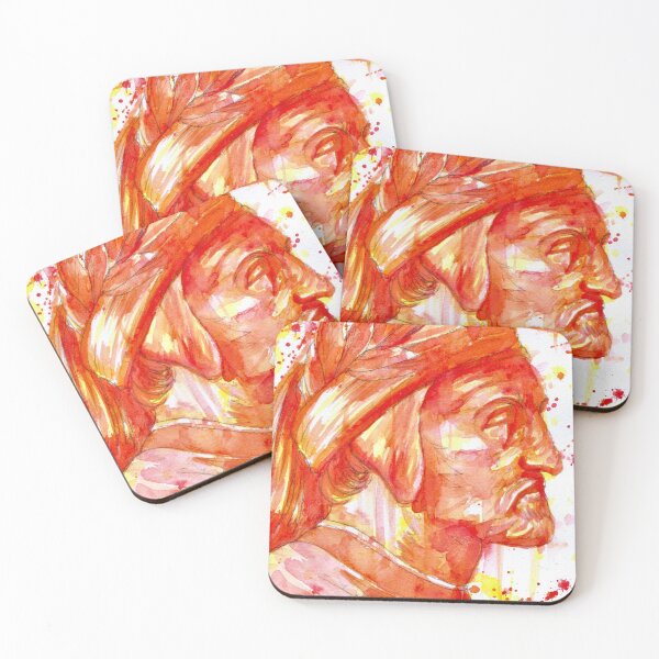 Item preview, DANTE ALIGHIERI - after RAPHAEL - watercolor portrait designed and sold by lautir.