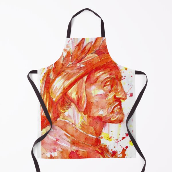 Item preview, DANTE ALIGHIERI - after RAPHAEL - watercolor portrait designed and sold by lautir.