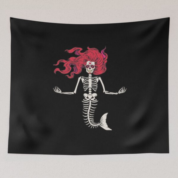 Item preview, Mermaid Skeleton Zombie Goth Pastel Sugar Skull Halloween Costume designed and sold by alenaz.