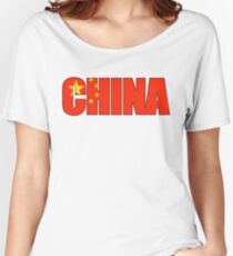 China Flag Women's Relaxed Fit T-Shirt