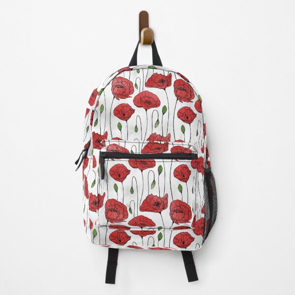 Item preview, Red, black and green floral pattern designed and sold by Davestre.