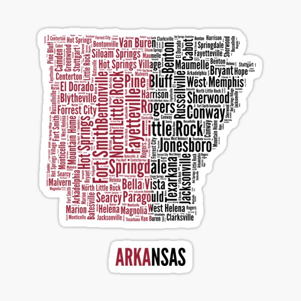 Vista previa del artículo con la obra «Arkansas», diseñado y vendido por stateofmine.