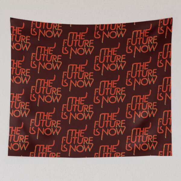 Item preview, The Future Is Now title of calligraphy typography lettering text quotes designed and sold by Khanchoice.