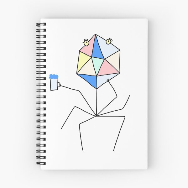Item preview, Cute Bacteriophage with a Glass of Beer designed and sold by fogoosherie.