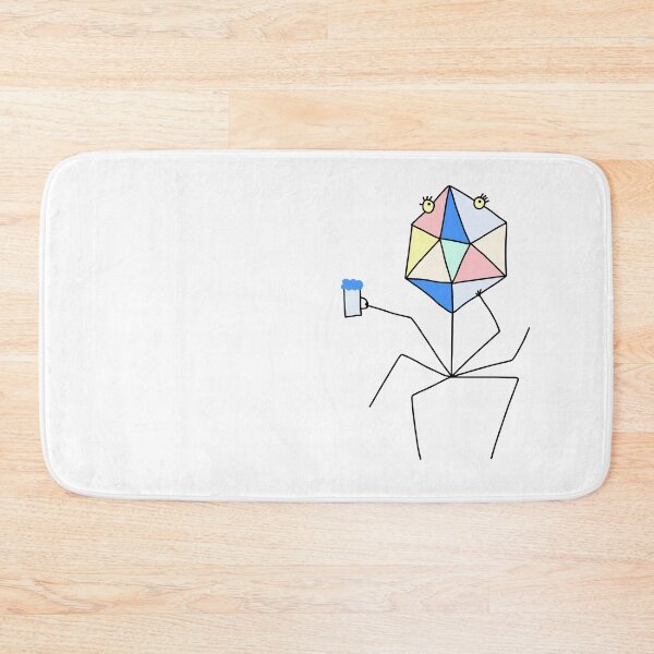 Item preview, Cute Bacteriophage with a Glass of Beer designed and sold by fogoosherie.