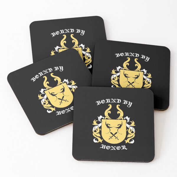 Item preview, Bound By Honor Dragons and Swords Coat of Arms designed and sold by LeftFieldFunny.