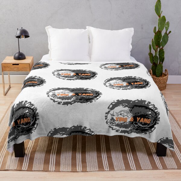 Item preview, Ying Yang Koi Fish Ink Splash Horizontal with Text designed and sold by Onewivnacher.