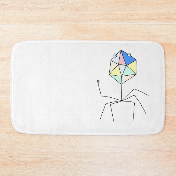 Item preview, Cute Bacteriophage with a Glass of Wine designed and sold by fogoosherie.