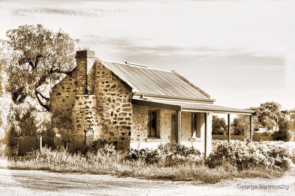 "Old stone house at Silverton, Outback NSW Australia" by Petrovsky Redbubble