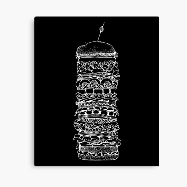 Item preview, Illustrated Stacked Burgers designed and sold by sunnyxvibesss.