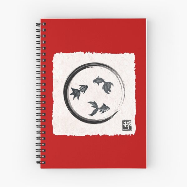 Item preview, Enso Goldfishes Kanji Zen designed and sold by ElenaDanilo.