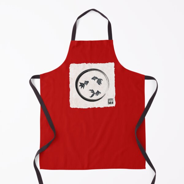 Item preview, Enso Goldfishes Kanji Zen designed and sold by ElenaDanilo.