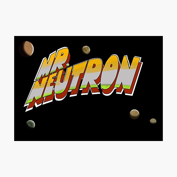 Mr. Neutron logo (Monty Python) Photographic Print