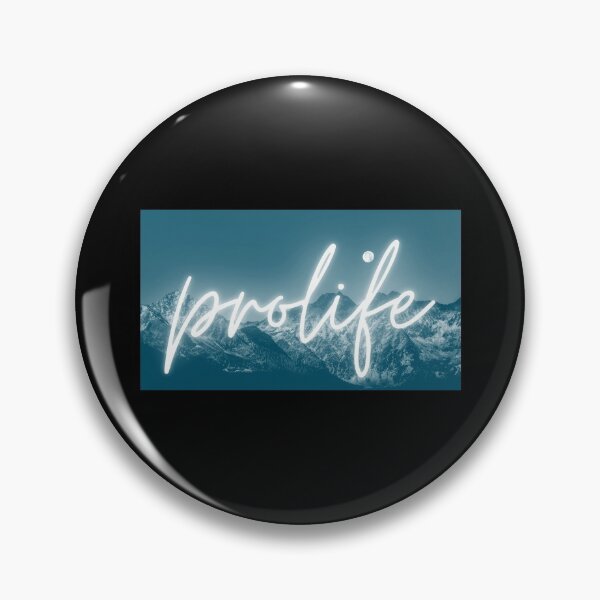 Aperçu de l'œuvre Lumière brillante PRO-LIFE sur la montagne - signe pour les militants anti-avortement créée et vendue par Jerneja.