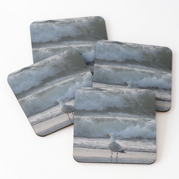 Item preview, Seagull and waves at the beach designed and sold by Image-in-that.