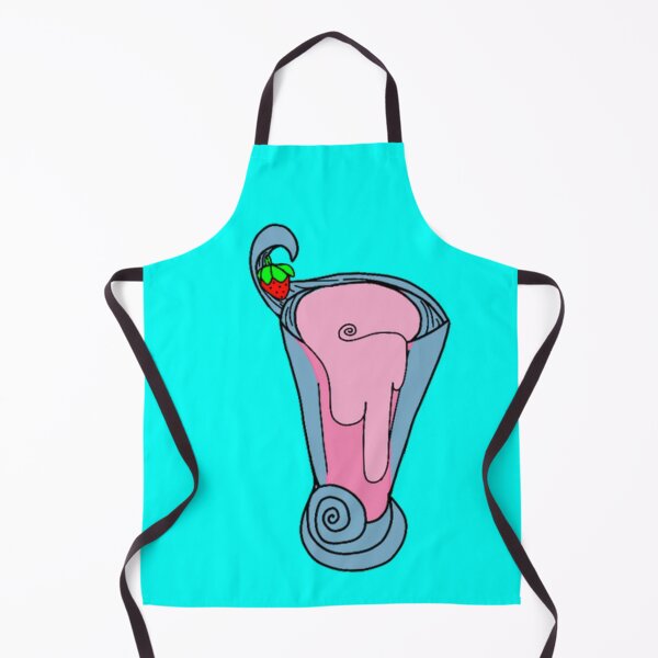Item preview, Strawberry milkshake- cyan designed and sold by beckyhowling.