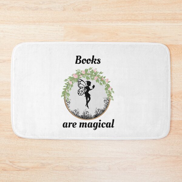 Item preview, Books are magical with cute fairy designed and sold by Naamira.
