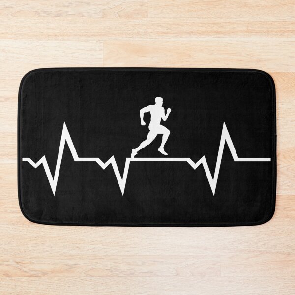 Item preview, Running man and heartbeat designed and sold by claudiasartwork.