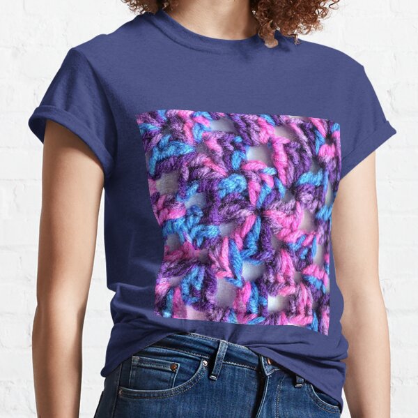 purple square t shirt