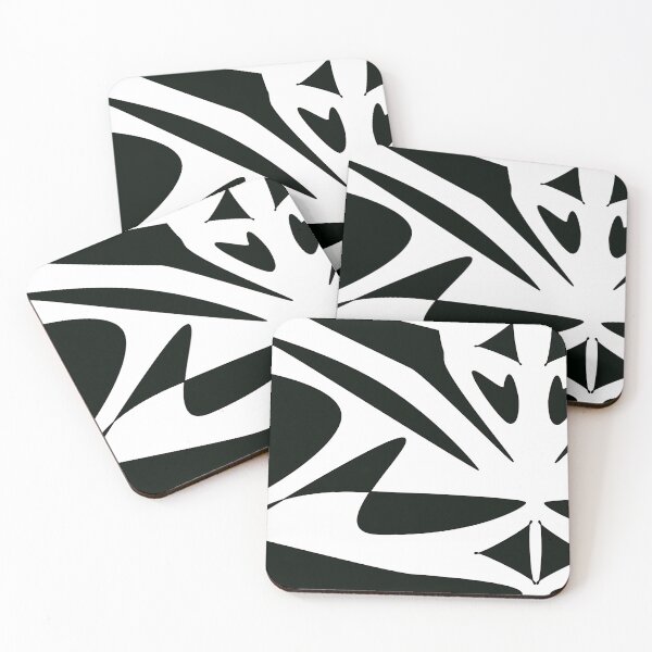 Item preview, abstract black and white 4 designed and sold by CottagePop.